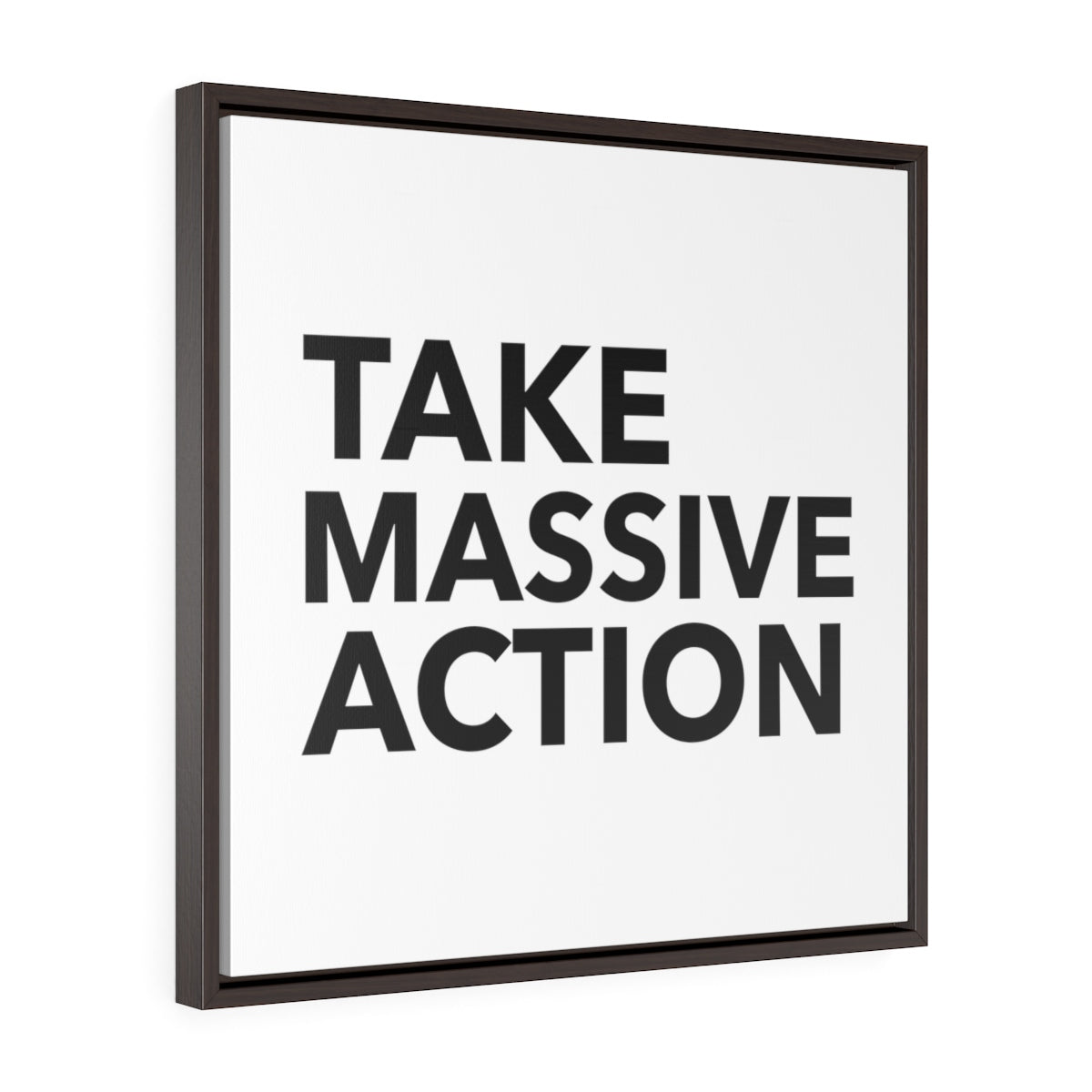 Take Massive Action | Framed Gallery Canvas