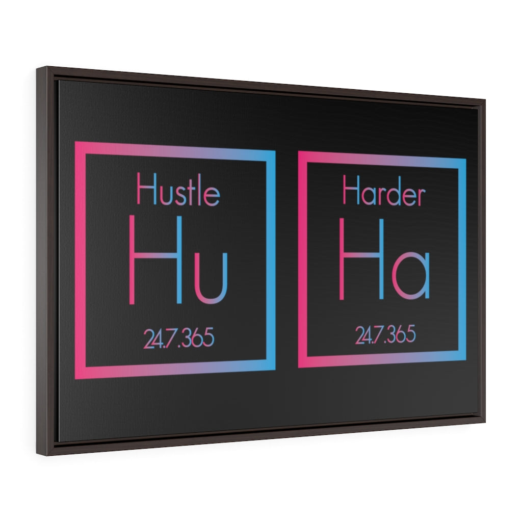 Hustle Harder | Framed Gallery Canvas