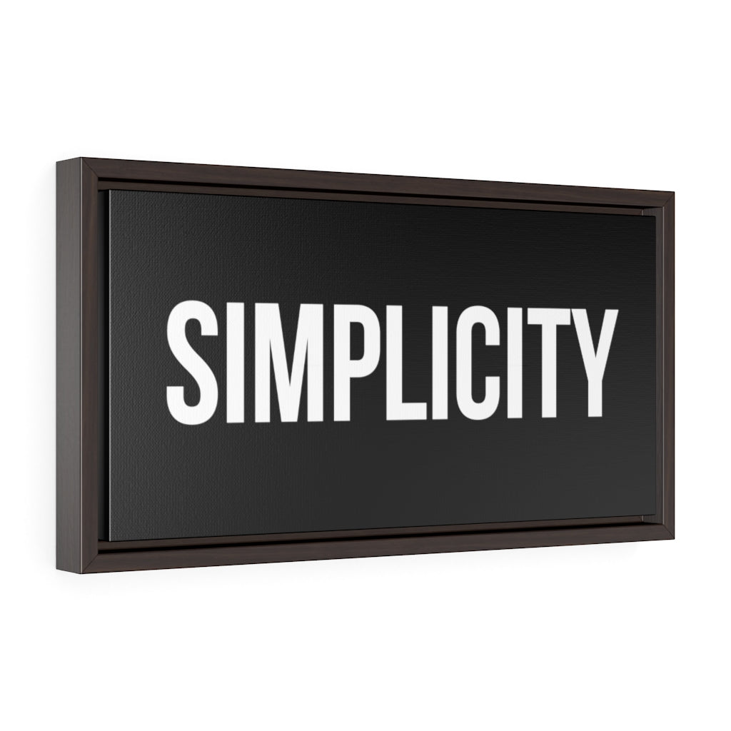 Simplicity | Framed Gallery Canvas