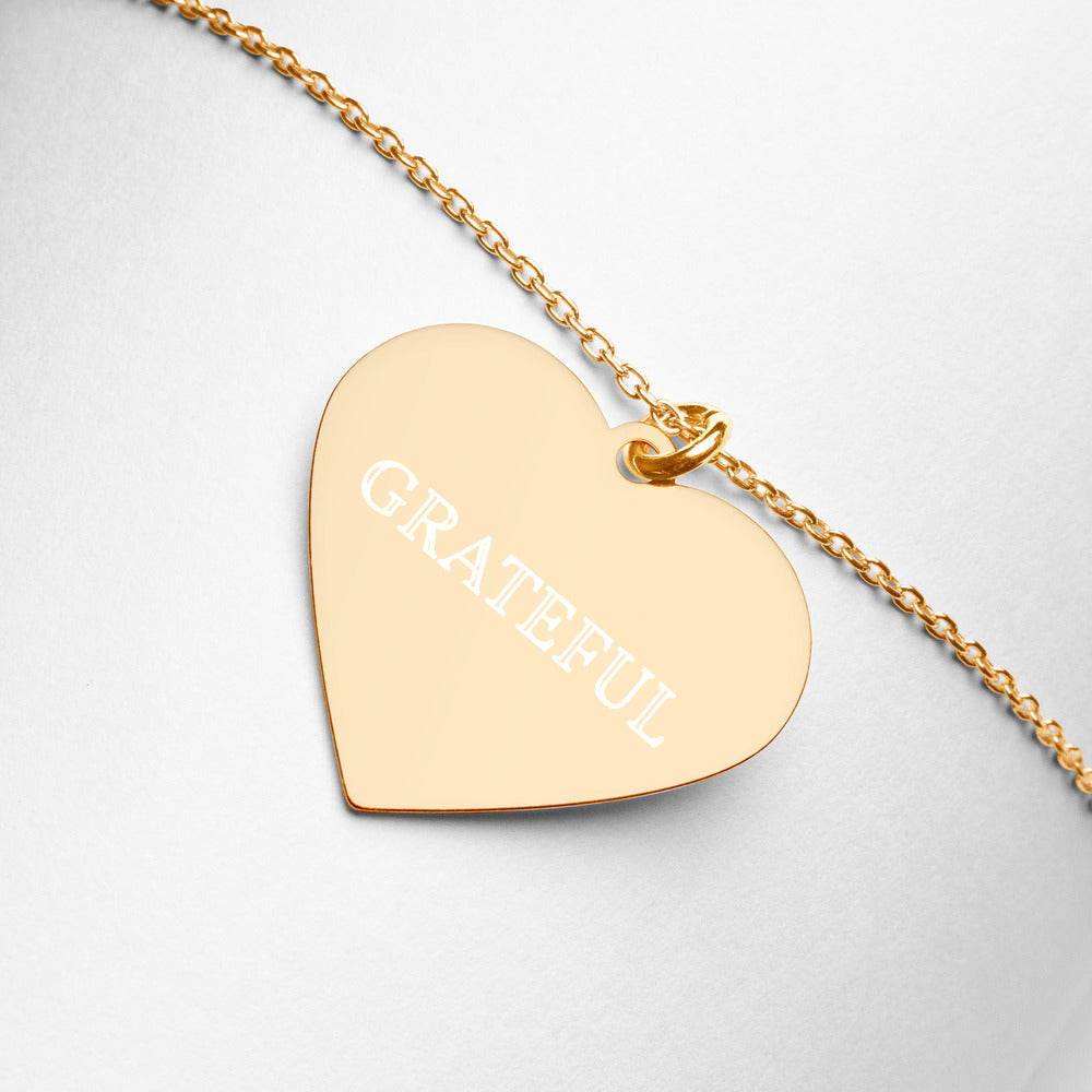 Grateful Sequel | Engraved Heart Necklace