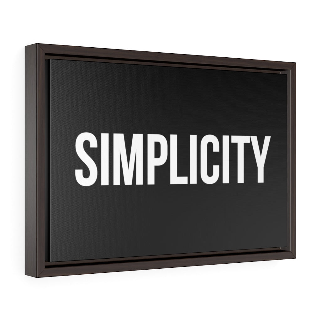 Simplicity | Framed Gallery Canvas