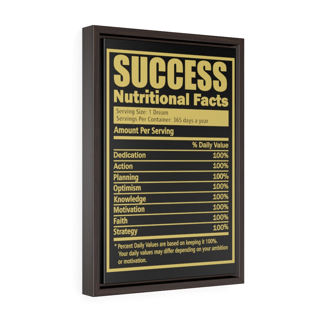 Success Facts | Framed Gallery Canvas