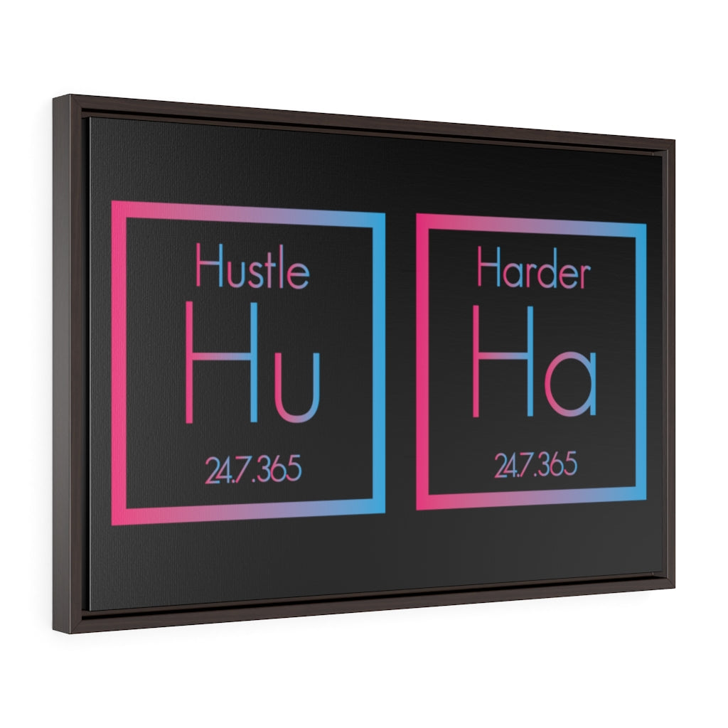 Hustle Harder | Framed Gallery Canvas