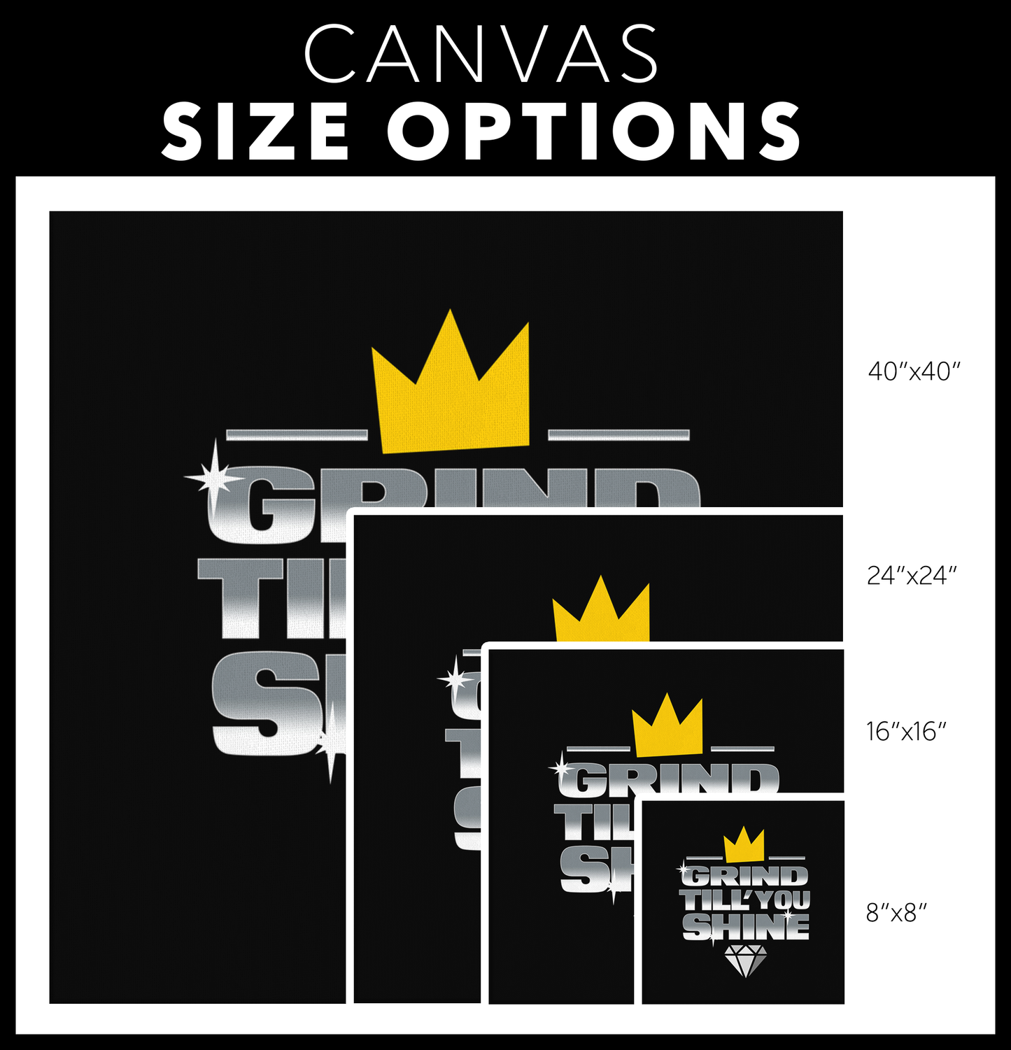 Grind Till You Shine | Canvas Art