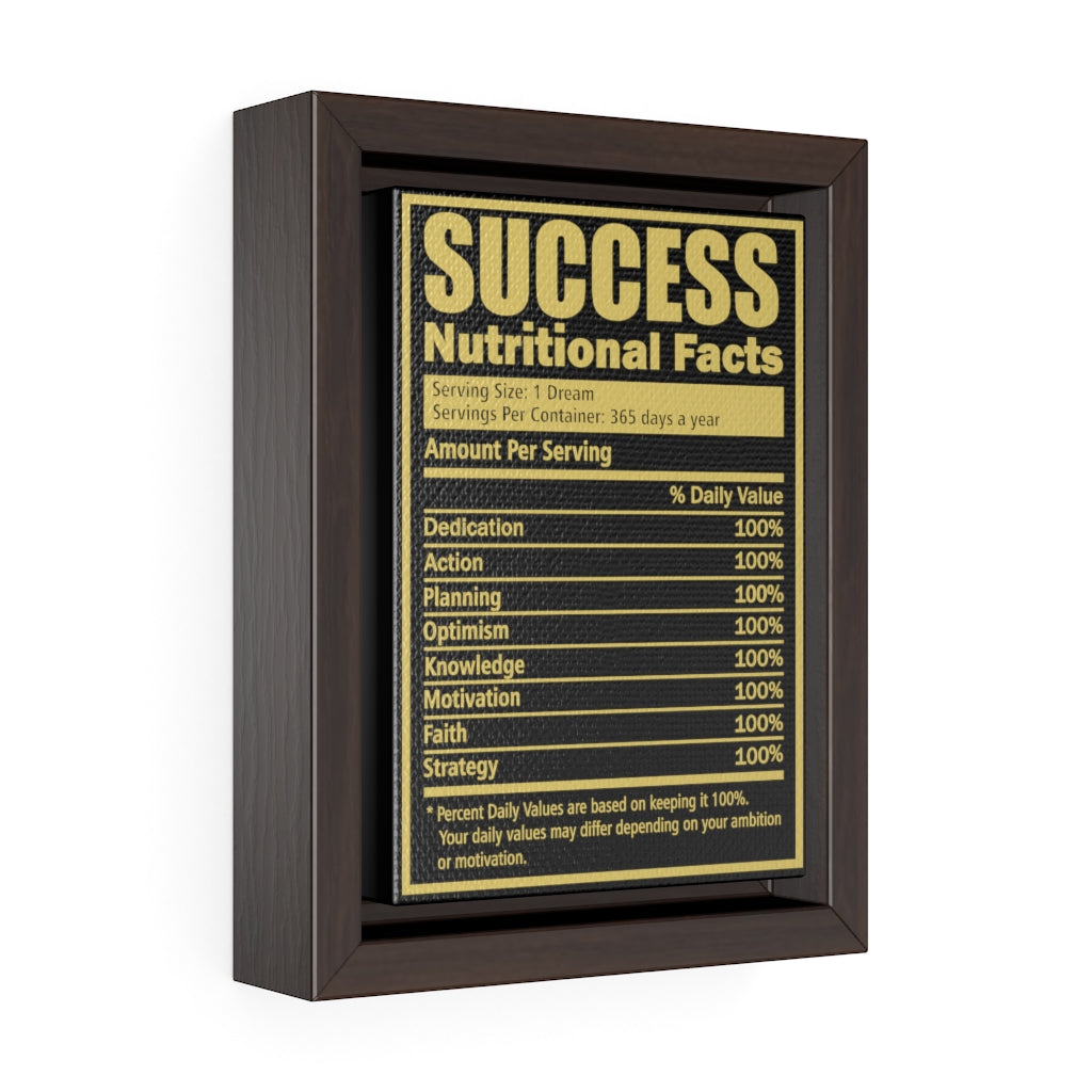 Success Facts | Framed Gallery Canvas