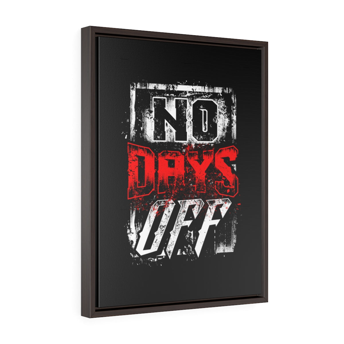 No Days Off | Framed Gallery Canvas