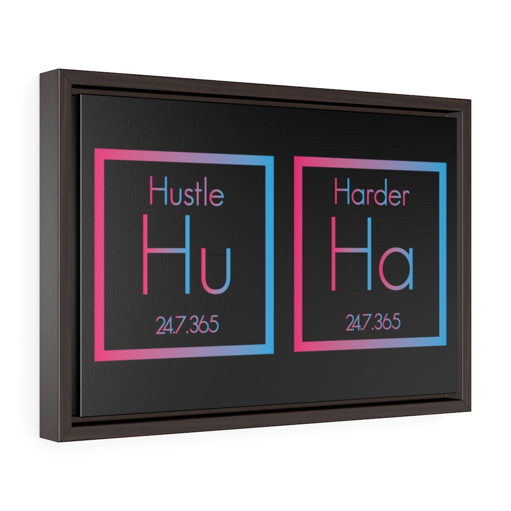 Hustle Harder | Framed Gallery Canvas