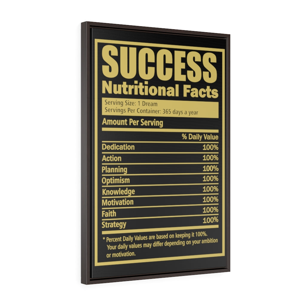 Success Facts | Framed Gallery Canvas