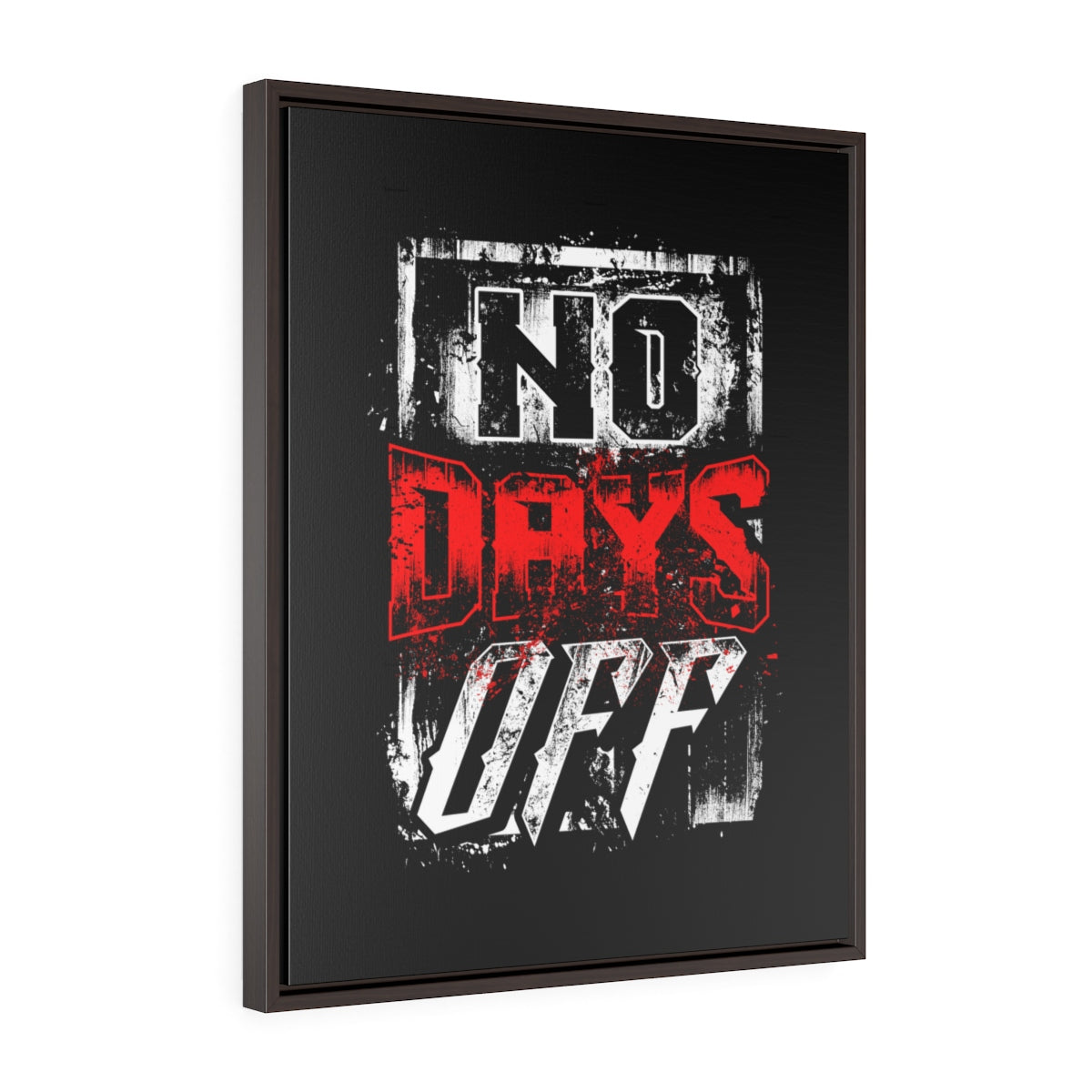 No Days Off | Framed Gallery Canvas