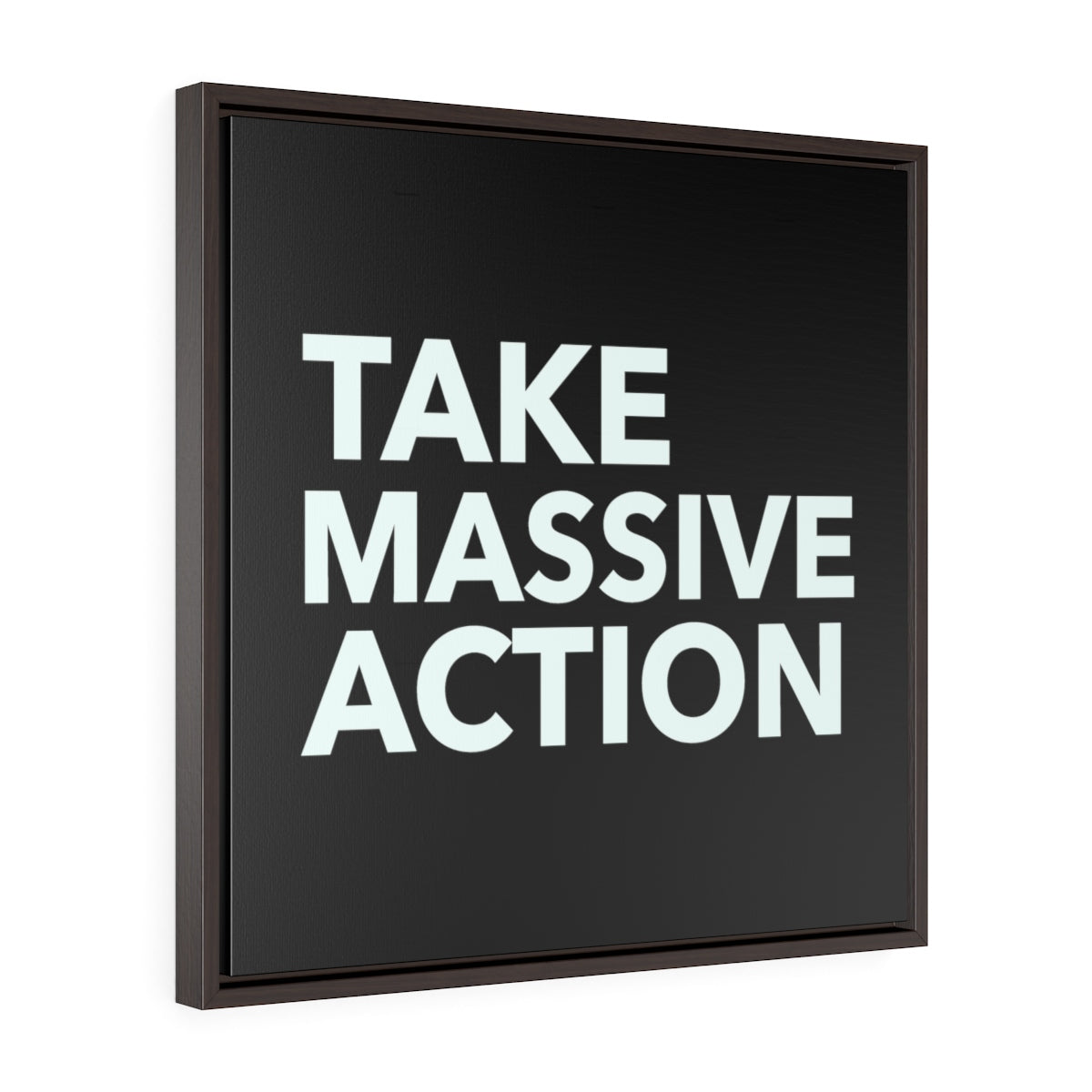Take Massive Action | Framed Gallery Canvas