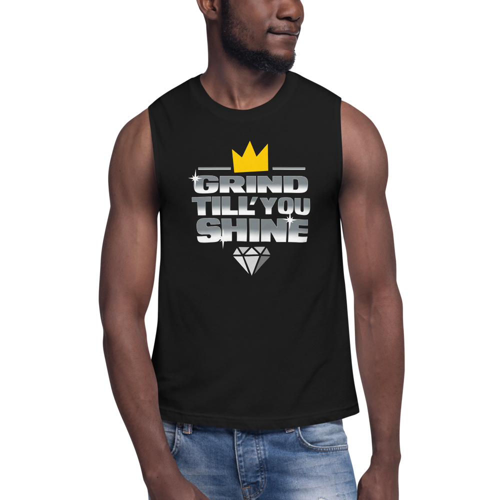 Grind Till You Shine | Men's Sleeveless Performance Tee