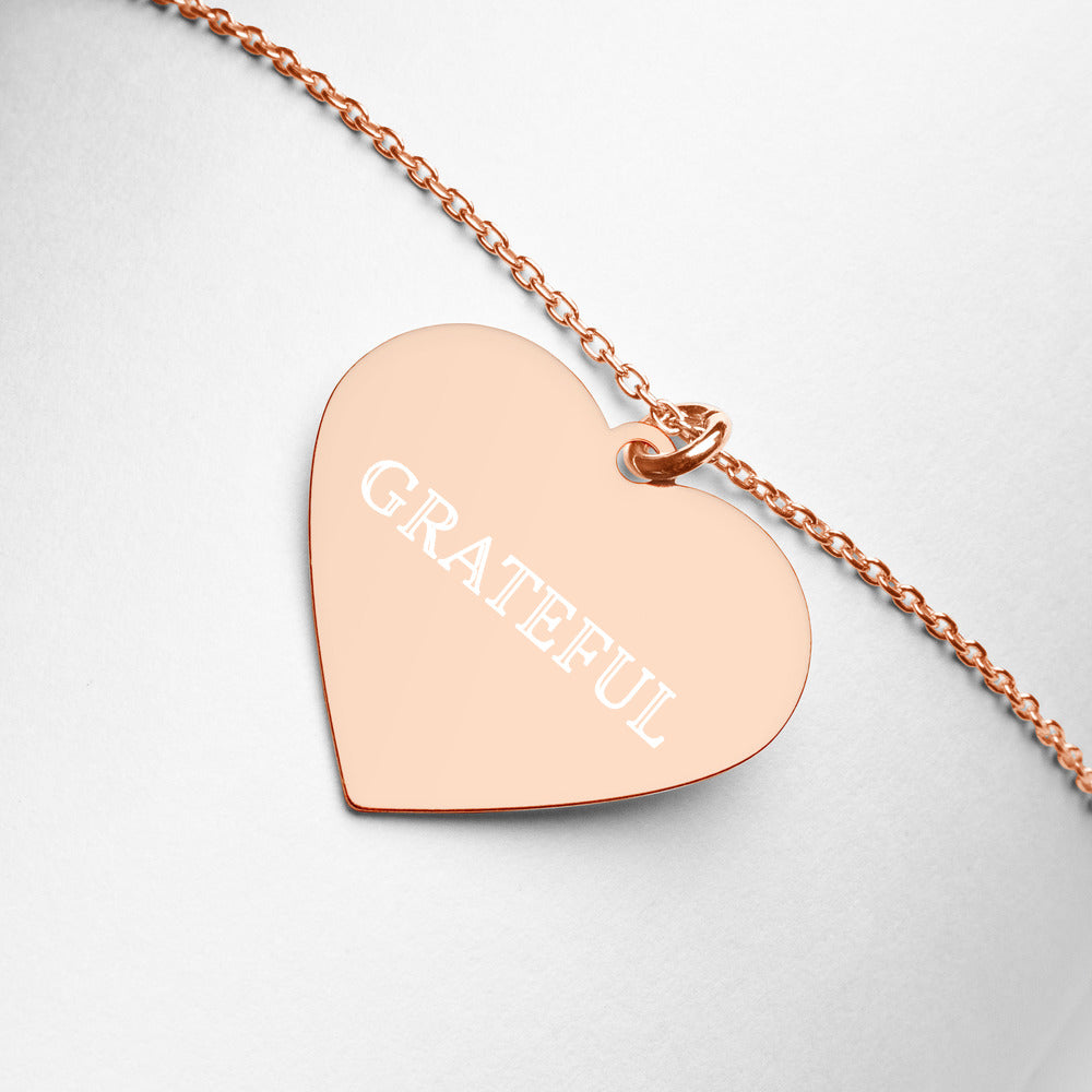Grateful Sequel | Engraved Heart Necklace